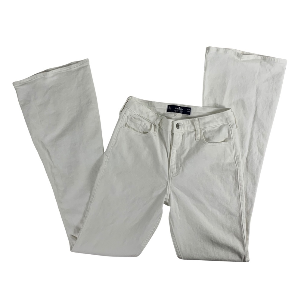 Hollister Warm White Vintage Flare Jeans Women's 27 Y2K Cottagecore
